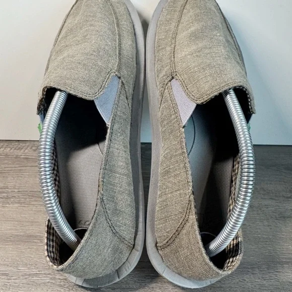 Sanuk Vagabond Men's Gray Loafers size 9 EUC - Picture 10 of 11